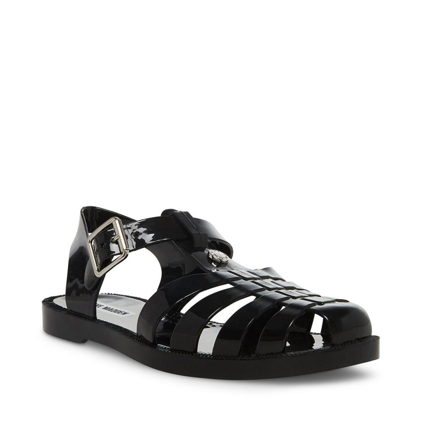 Sandalias Planas Steve Madden Bryn Mujer Negras | ES KV23SE